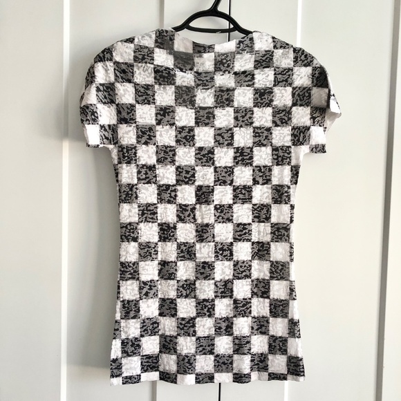 Nascar, Black and White Checkered, Racing T-Shirt, Womens, Size M, New With Tags - Picture 2 of 13